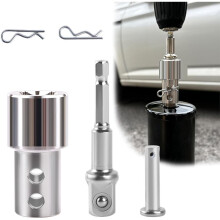 Adaptateur pour Perceuse à Manivelle de Cric de Remorque avec Douille de 1/2", Compatible avec les Crics de Remorque à Manivelle Supérieure.