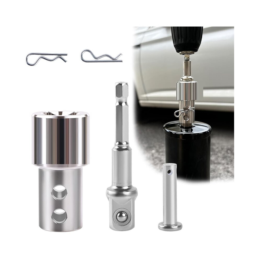 Trailer Jack Crank Handle Power Drill Adapter With 1/2" Socket Adapter Bit, Trailer Jack Drill For Top Wind Crank Handle 6032982460125