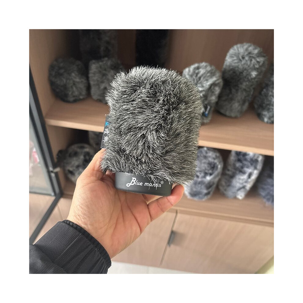 Slip- Windshield Microphone Fur Cover Fliter Interview Mic Outdoor Shortgun For Mic Furry Windscreen 12Cm 4712733407280