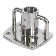 Boat Flag Pole Socket 316 Stainless Steel Flag Pole Sockets Holder for Marine Yachts Durability and Rust-Resistant