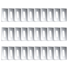 30pcs Lawn Mower Grass Replacement Blades Trimmer Cutter Piece for Robotic Lawnmower Tool Parts Silver