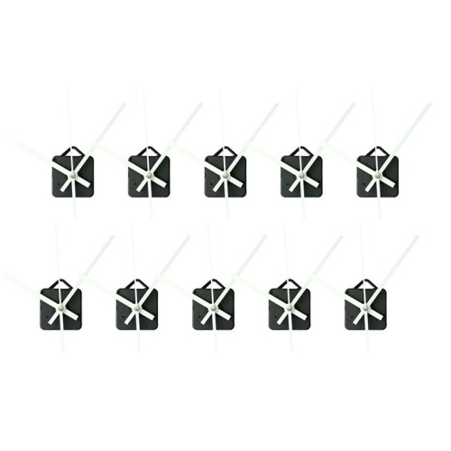 10Pcs DIY Silent Clock Movement Spindle Hands Quartz Movement Wall Clock Mechanism Repair Tools Part Clock Kit