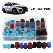 180Pcs Car Air Conditioner Repair Kit Car R134A R12 High and Low Pressure Side AC System Valve Core Dust Cap