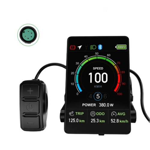 Ebike Display VD04  Display for Tongsheng 5Pin Waterproof E-Bike Control Panel Ebike Parts UART Protocol