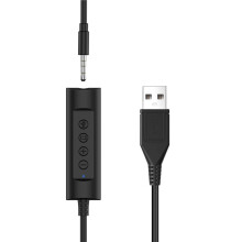 Headset Quick Disconnect Cable to USB Plugs Adapter Plug and USB-QD Headset Cable for Professionals