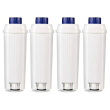 DLSC002 Filtre à Eau pour Machine à Café , pour Ecam, Esam, , Bco410, Bco420, Ec680, Ec800, 4 Unités