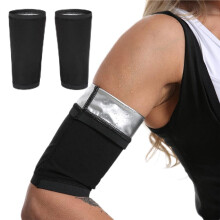 2Pcs Sauna Arm Trimmer Sleeves for Women, Sweat Arm Slimming Wraps with Heat Retention Design