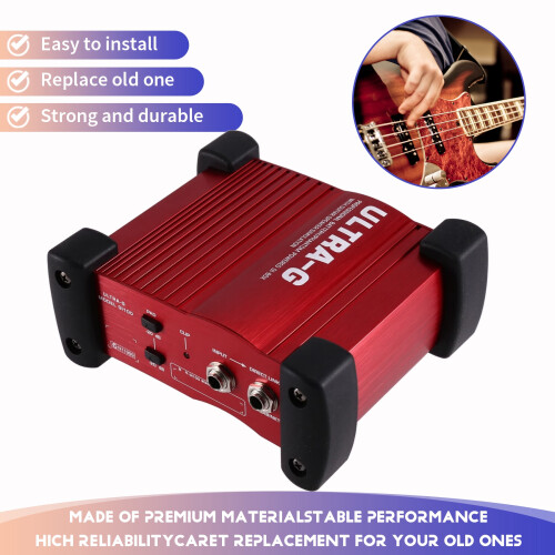 ULTRA-G GI100 Professional Battery/Phantom Powered DI-Box with Guitar Speaker Emulation 2