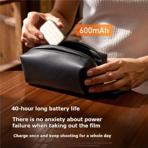 For  Pocket 3 Pocket Magnetic Fill Light Three Color Temperatures (Warm and Cool) and Support 360 Rotation. 2