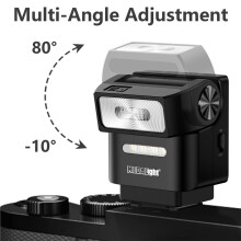 Medalight F2 Oplaadbare Cameraflitser Speedlite voor /voor /voor /voor /voor Digitale Spiegelreflexcamera'S (DSLR)