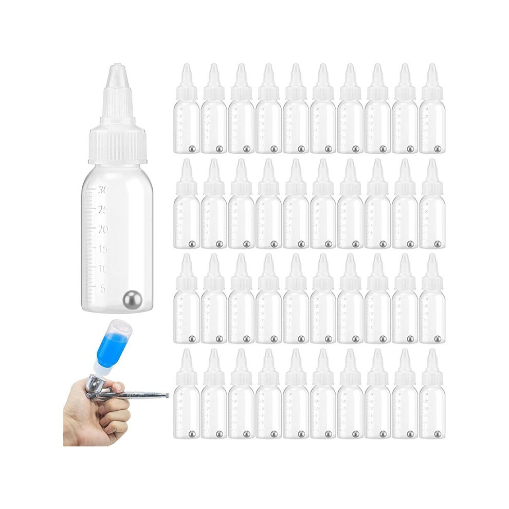 50Pcs Airbrush Paint Bottles 30Ml Empty Airbrush Bottles Jars Paint Squeeze Bottles Paint Mixing Bottles 6032183264485