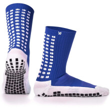 LUX Soccer Grip Socken, Wadenlang, Blau, Erwachsenengröße, Rutschfeste Fußballsocken für maximale Stabilität und Haltbarkeit