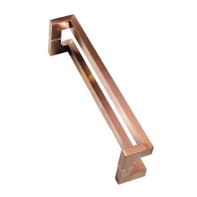 Pink Gold Stainless Steel Glass and Shower Door Handle Bar to Bar Pull for Frameless Bathroom Doors
