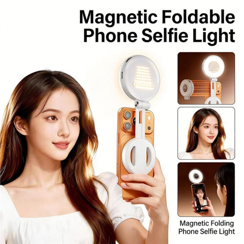 Phone Tablet Magnetic Fill Light Portable Handheld Lighting for Horizontal and Vertical Photography Adjustable Angle 2