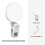 Phone Tablet Magnetic Fill Light Portable Handheld Lighting for Horizontal and Vertical Photography Adjustable Angle 7