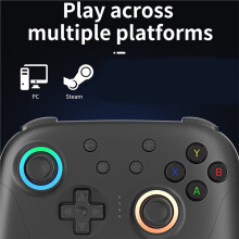 Retro Games Controller Wired/Wireless  RGB Hall Effect Joystick for  Gamepad for PC Android IOS Steam A