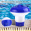 5 Inch Floating Chlorine Dispenser for Pool and Spa, Adjustable Flow Control Tablet Holder, Easy Loading 5