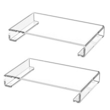 Acrylic Bathroom Counter Tray: Water-Resistant Kitchen and Bathroom Tray Countertop Decor Candle Tray Decor 2 Pack