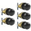 Matte Black Passage Door Knobs 5 Pack, NonLocking Interior Handles for Hallway or Closet, Reversible Design 1
