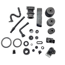 Complete Rubber AV Kit Full Rubber Kit AV Buffer Intake Impulse Fuel for MS660 066 Chainsaw