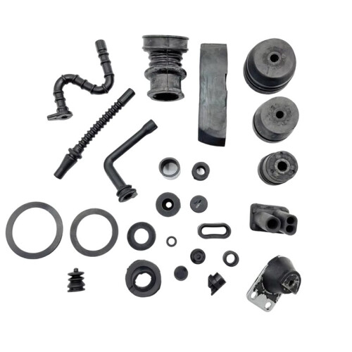Complete Rubber AV Kit Full Rubber Kit AV Buffer Intake Impulse Fuel  for  MS660 066 Chainsaw