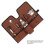 Canvas Cocktail Set Carry Bag, Portable Folding Roll Strap, Brown - Durable Bartender Kit,  Design 5
