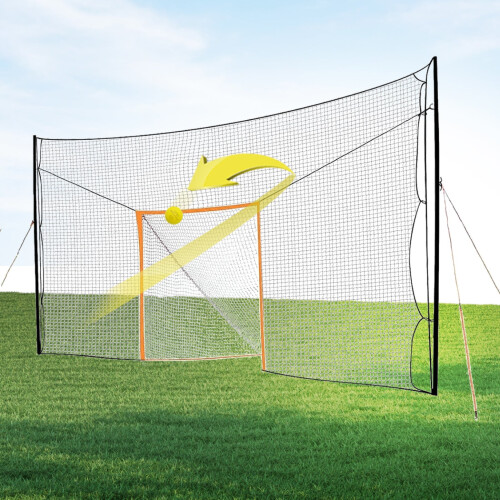 Open Goaaal 2-in-1 Lacrosse-Tor mit Fangnetz