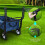 2X Foldable Folding Cart Push Handle  Extendable Cart Trolley Handle Accessories Wagon Cart Equipment 8