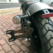 Kit di Riposizionamento Della Targa Laterale con Display A LED per Indian Scout Bobber Sixty Rogue Twenty Sport Chief Dark Horse