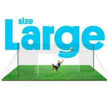 Fußballtor mit Rückprall- und Fangnetztrainer – Open Goaaal Groß