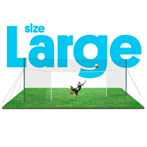 Soccer Goal with Rebounder & Backstop Net Trainer – Open Goaaal Large