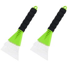 Premium Ice Scraper for Car Windscreen with Teeth Design - Effortless Snow & Frost Removal for Trucks, , SUVs