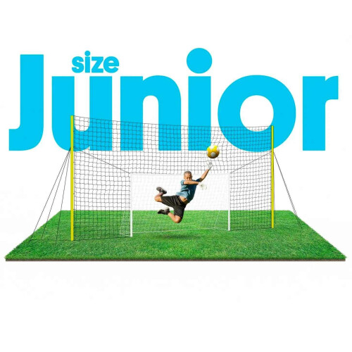 Soccer Goal with Rebounder & Backstop Net Trainer – Open Goaaal Junior