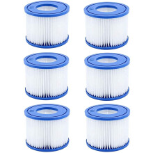 Type VI Replacement Filter Cartridge for Bestway and Coleman Hot Tub Pump, LayZSpa 58323 (6 Pack)