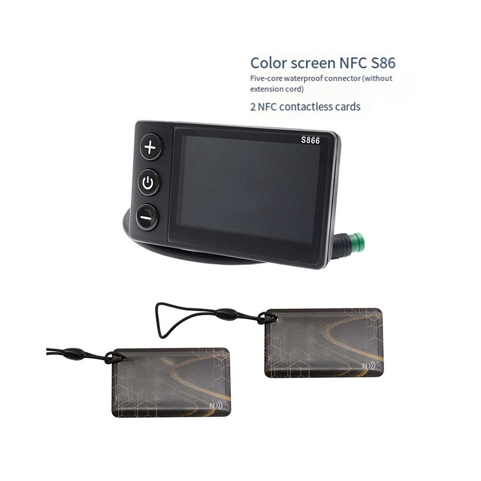 5 Pin S866 Electric Bike Color Lcd Display Screen With Nfc Function Waterproof Connector Speedometer Gauge 4713395371865