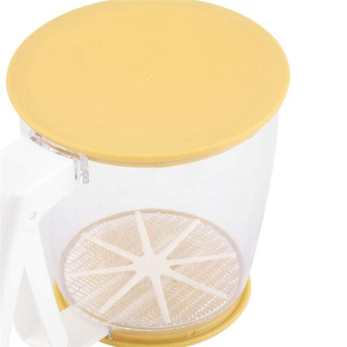 Flour Sifter Efficient Powder Mesh Sieve Baking Tool with Lid for Kitchen Bakers 2