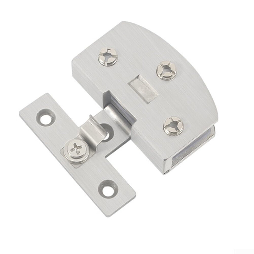 Stainless Steel Glass Door Hinge Silver 90 Frameless Cabinet NoâDrill Installation Durable Hold 9330225287186