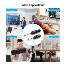 UHF Wireless Lavalier Microphone 50M Effect Transmission for Smartphone Vlog Video Recording Interview Live Streaming