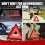 3pcs Standard Emergency Triangles, Warning Triangles for Vehicles, Reflective Triangle, Safety Triangles with Case 7