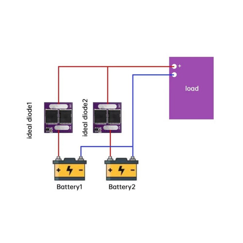 60A Diode Module No Voltage Limitation Anti Reverse Irrigation Battery Charging Anti Backflow Protection Rectifier Board 2