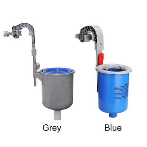 Automatic Pool Skimmer for Above Ground Pools, Wall Mounted Blue Surface Cleaner with Continuous Debris Removal 2