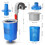 Automatic Pool Skimmer for Above Ground Pools, Wall Mounted Blue Surface Cleaner with Continuous Debris Removal 2