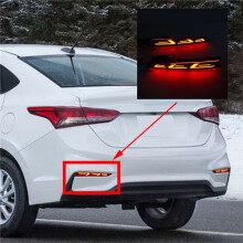4x for Accent 2017-2019 LED Rear Bumper Reflector Brake Light Fog Light Lamp Indicator Lights Taillights
