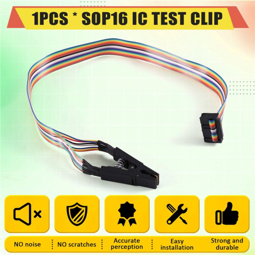 SOP16 IC Test Clip SOP SOIC 16 SOIC16 SOP Soic 16 Pin IC Flash Chip Test Clamp BIOS Programmer IC Clips Socket Adapter 1