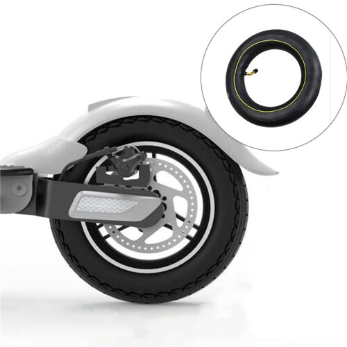 2 PeçA Tubo Interno Universal 10X2.5/10X2.75 Tubo Interno com VáLvula Dobrada VáLvula de 45 Graus para Scooter EléTrico de 10 Polegadas 1
