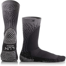 LUX ProCleat Performance Grip Socken – Wadenlang – Schwarz – Erwachsenengröße (EU 39–46 / US 6–11,5) – Rutschfeste Socken für
