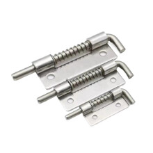 2PCS Spring Loaded Door Lock Bolts 304 Stainless Steel Latch Pins AntiTheft Gate Safety Lock for Sliding Doors Right 2 Inch
