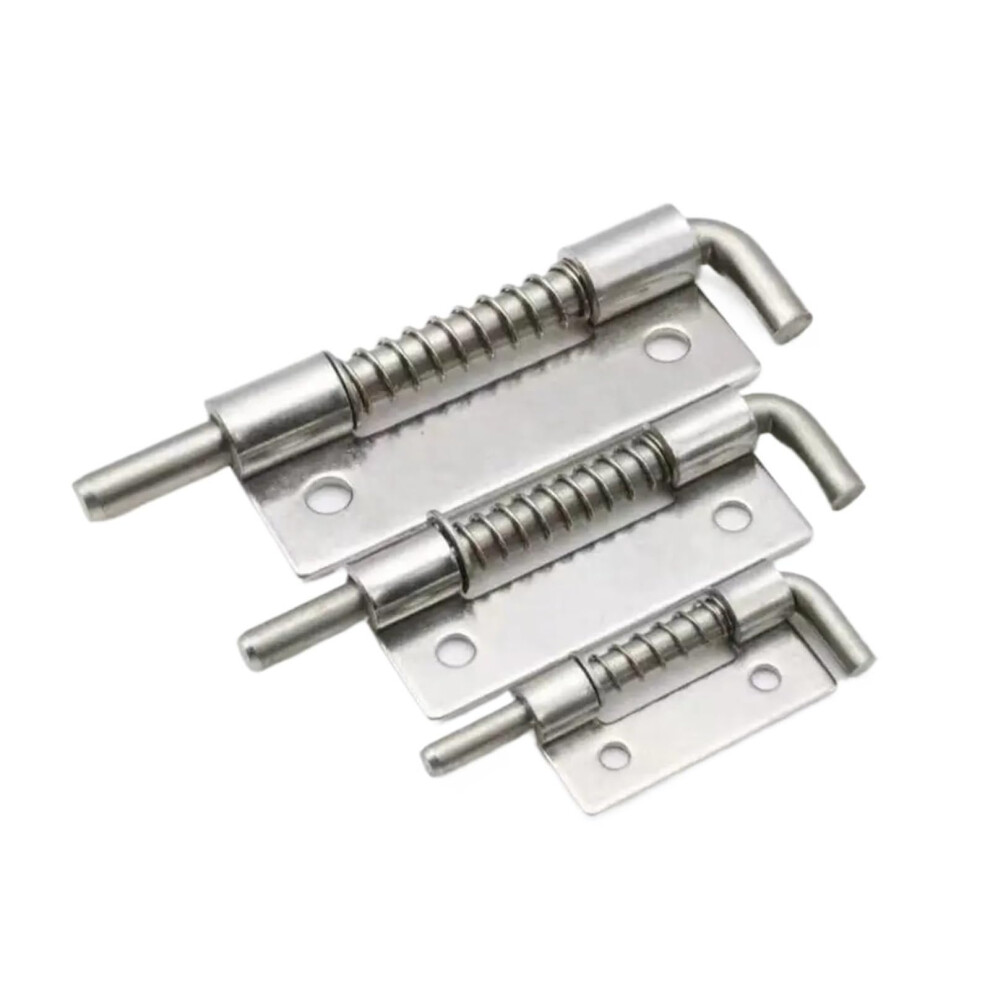 2Pcs Spring Loaded Door Bolt Locks 2 Inch Antitheft Stainless Steel Sliding Gate Latch Left Hand Rustresistant 9073542956907