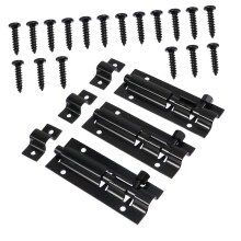 Heavy Duty Stainless Steel Door Bolt Lock, Smooth Sliding Barrel Latch for Outdoor Door and Window Security
