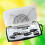 Geometry Compass Set 20Pcs School Maths Protractor Set Rulers for Student Maths and Engineering in Carry Case, Gray 7